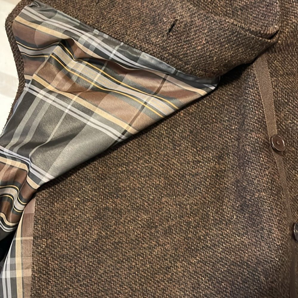EXCELLENT CONDITION LARGE RARE PRANA QUINCY TWEED WOOL BLEND LINED WRAP SKIRT - Picture 8 of 8